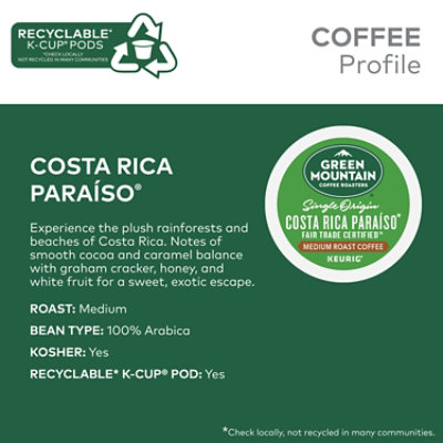 Green Mountain Coffee Roasters Costa Rica Paraiso 10ct - 10 CT - Image 2