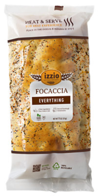 Izzio Everything Focaccia Take And Bake - 11 OZ - Image 1