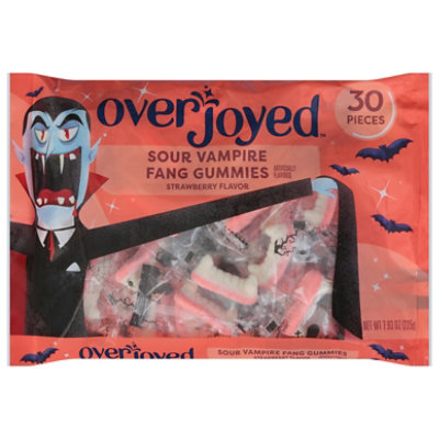 Overjoyed Sour Vampire Fang Strawberry Flavor Gummies - 30 Each - Image 2