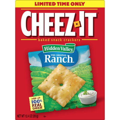 Cheez-It Cheese Crackers Hidden Valley Ranch Baked Snack Crackers - 12.4 Oz - Image 4