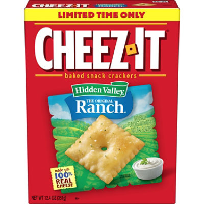 Cheez-It Cheese Crackers Hidden Valley Ranch Baked Snack Crackers - 12.4 Oz - Image 1