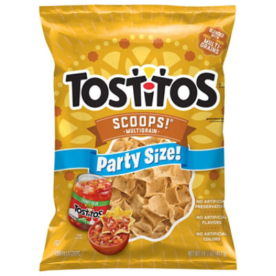 Tostitos Scoops Multigrain Party Size Tortilla Chips - 14.5 Oz - Image 1