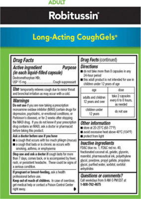 Robitussin L-a Cough Gel - 20 CT - Image 4