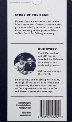 La Colombe Coffee Whole Bean Corsica - 12 OZ - Image 4