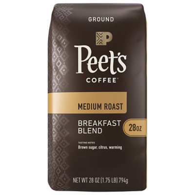 Peets Coffee Breakfast Blend Medium Roast Ground Coffee - 28oz Bag - 28 OZ - Image 3