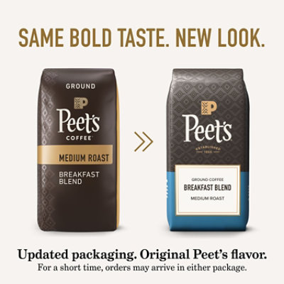 Peets Coffee Breakfast Blend Medium Roast Ground Coffee - 28oz Bag - 28 OZ - Image 2