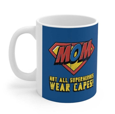Onetify - Mom Super Hero Theme Mug 11oz - Image 2