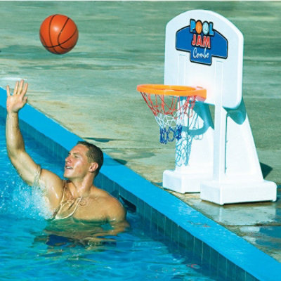 Swimline - Pool Jam Combo Inground Volleyball/Basketball Game - 1 Pack - Image 1