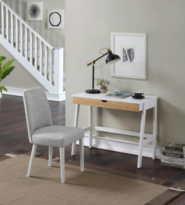 Yeah Depot - Hilton Desk In White/Natural - 1 Pack - Image 2