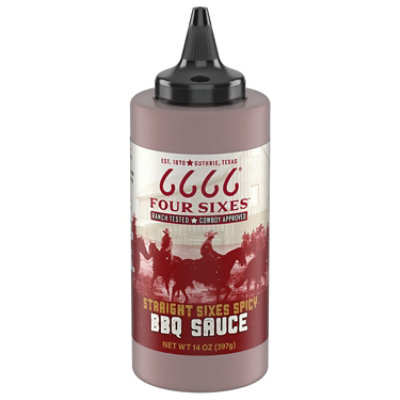 Four Sizes Straight Sixes Spicy Bbq Sauce 16oz Bottle - 16 OZ - Image 3