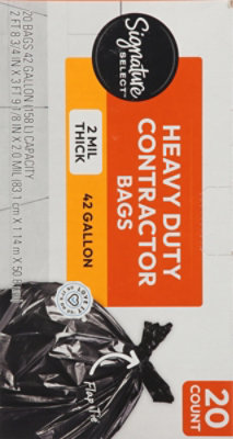 Signature Select Contractor Bags Heavy Duty 20 Bags - 20 CT - Image 3