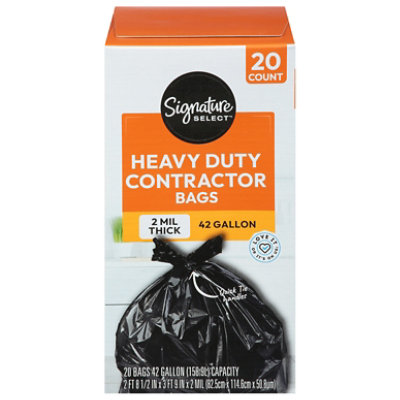 Signature Select Contractor Bags Heavy Duty 20 Bags - 20 CT - Image 1