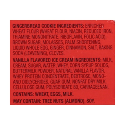 Signature Select Gingerbread Ice Cream Sandwich 4-3.38 Fz - 4-3.38 FZ - Image 5