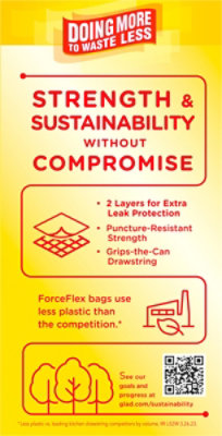 Glad Forceflex Tall Kitchen Drawstring Trash Bags 13 Gallon Pine-sol Original Scent 40 Count - 40 CT - Image 6