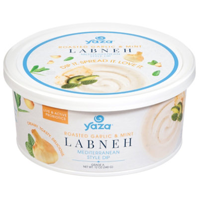 Yaza Labneh Roasted Garlic And Mint - 12 OZ - Image 1