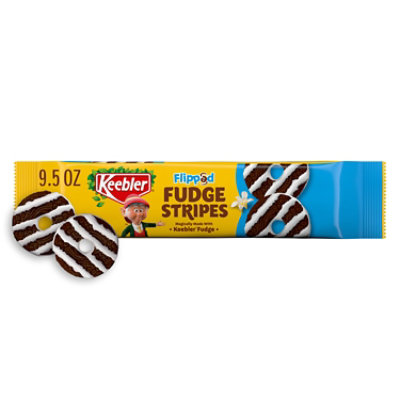 Keebler Flipped Fudge Stripes Dark Chocolate and Vanilla Fudge - 9.5 Oz