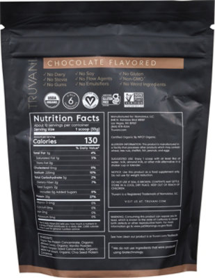 Truvani Plant Protein Powder Chocolate - 11.8 OZ - Image 6