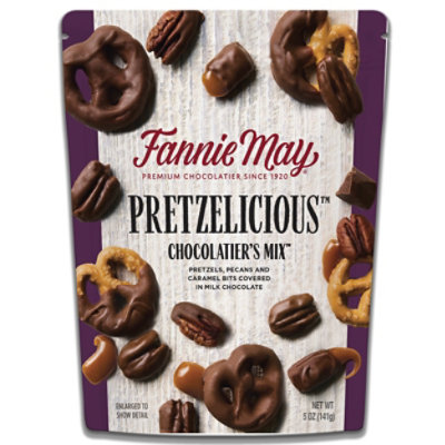 Fannie May Pretzelicious Chocolatiers Mix Chocolate Caramel Pecan 5oz - 5 OZ - Image 1