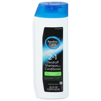 Signature Select/care Shampoo Conditioner Dandruff 2 In 1 Normal Or Oily Hair 20.7 Fluid Ounce - 20.7 FZ - Image 3