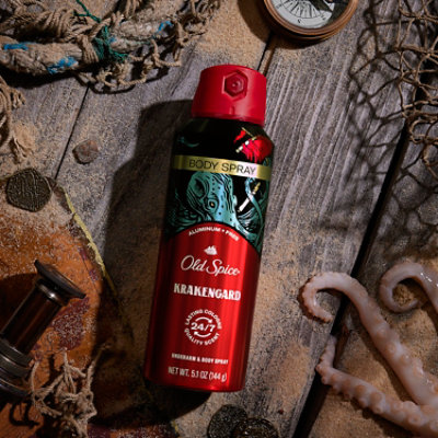 Old Spice Aluminum Free Body Spray For Men Krakengard 5.1 Oz - 5.1 OZ - Image 4