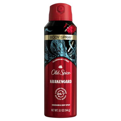 Old Spice Aluminum Free Body Spray For Men Krakengard 5.1 Oz - 5.1 OZ - Image 1