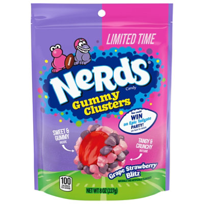 Nerds Grape Strawberry Blitz Gummy Clusters - 8 Oz - Image 4