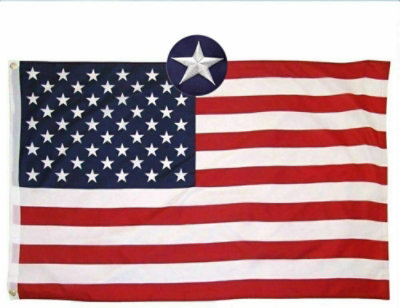 Hometeczone - 3x5ft American Flag Outdoor Embroidered Stars USA Flag Sewn Stripes - 1 Each - Image 1