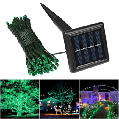 AGK - 100LEDs Green Solar String Light - 1 Each - Image 5