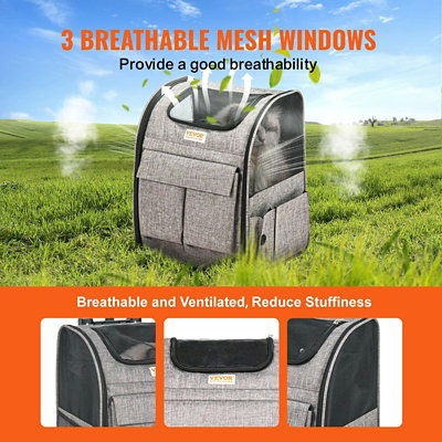 Vevor - Rolling Pet Carrier with Wheels - 1 Each - Image 4