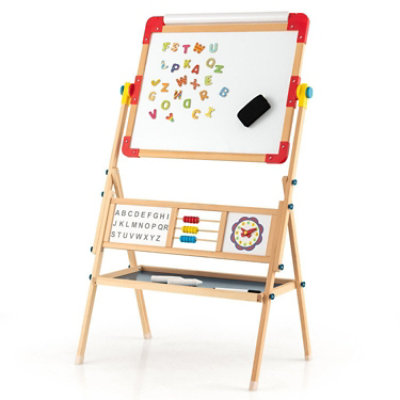 Hooya Imp.& Exp. - 3-in-1 Wooden Art Easel for Kids with Drawing Paper Roll - 1 Each - Image 1
