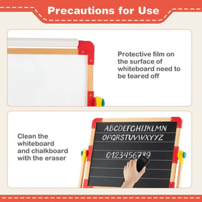 Hooya Imp.& Exp. - 3-in-1 Wooden Art Easel for Kids with Drawing Paper Roll - 1 Each - Image 4