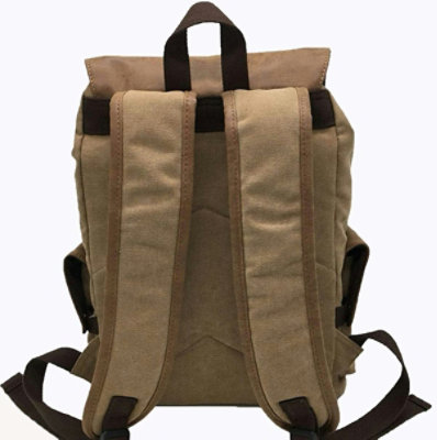 Afoxsos - Afoxsos Japanese Anime Backpacks Canvas 10.6"x4.7"x16.5" - Grey & Brown - 1 Each - Image 3