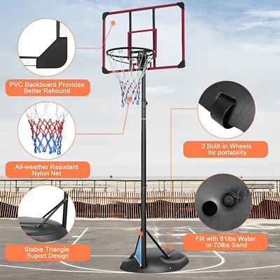 Yeah Depot - Portable Basketball Hoop System Height Adjustable - 1 Each - Image 3