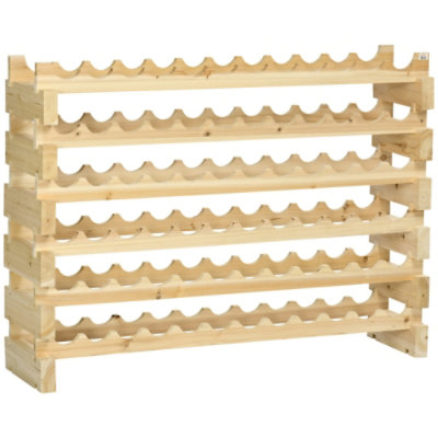 Yeah Depot - Stackable Wine Rack, Modular Storage Shelves, 72-Bottle Holder - 1 Each - Image 1