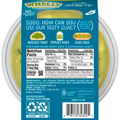 Wholly Guacamole Restaurant Style Bowl - 15 OZ - Image 5