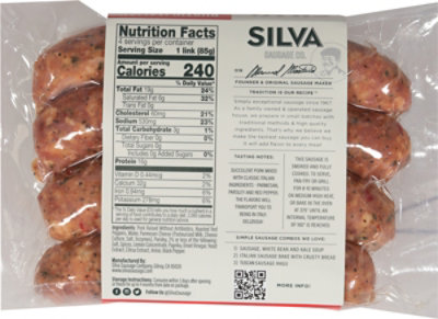 Silva Sausage Rustic Italian Parmesan, 12 Oz - 12 OZ - Image 5