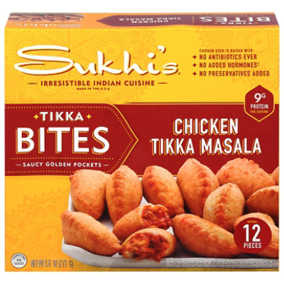 Sukhi's Indian Chicken Tikka Masala Samosa Frozen Appetizer Snack - 10 Oz - Image 2