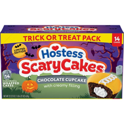 Hostess Scarycakes Cupcakes 14ct 2.22oz Family Pack - 22.22 - Image 1