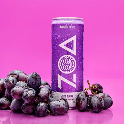 Zoa Frosted Grape Zero Sugar Energy Drink - 12 Oz - Image 3