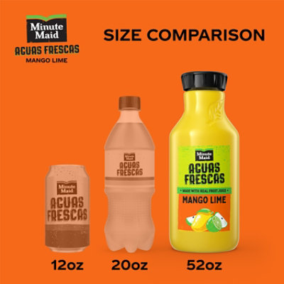 Minute Maid Aguas Frescas Mango Lime Bottle 52 Fl Oz. - 52 FZ - Image 3