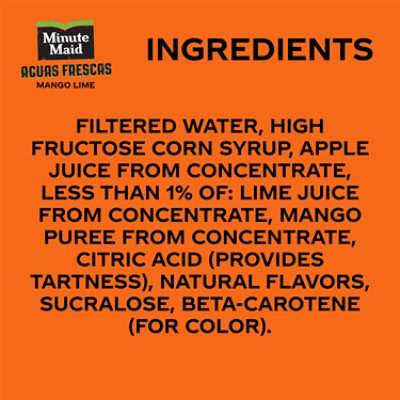 Minute Maid Aguas Frescas Mango Lime Bottle 52 Fl Oz. - 52 FZ - Image 5