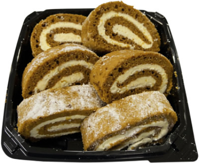 Sliced Pumpkin Cake Roll 6 Count - EA - Image 1