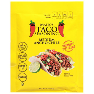 Mateos Gourmet Ancho Chile Medium Packet - 1 OZ - Image 3