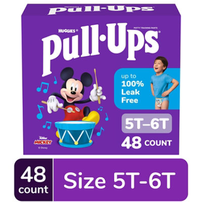 Pull-Ups Potty Training Underwear for Boys Size 5T to 6T - 48 Count - Image 1