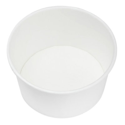 Karat Earth 12oz Eco-Friendly Paper Food Containers (114.6mm), White - 500 pcs - Image 2
