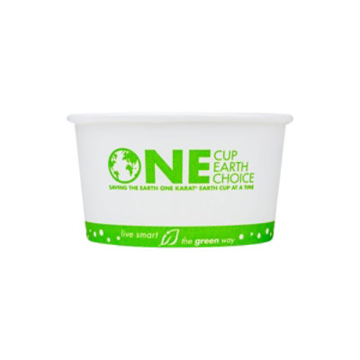 Karat Earth 12oz Eco-Friendly Paper Food Containers (114.6mm), Generic Print - 500 pcs - Image 1