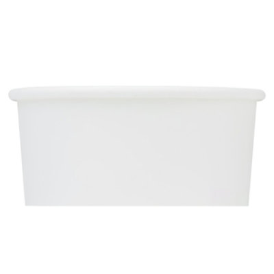 Karat Earth 8oz Eco-Friendly Paper Food Containers (90.8mm), White - 1,000 pcs - Image 3