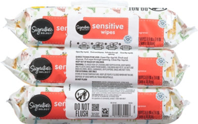 Signature Select Sensitive Wipes Quilted & Soft 3x 216 Ct - 216 CT - Image 5