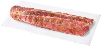 Pork Backribs Extra Meaty Savory Garlic Marinade Up To 10% Solution - LB