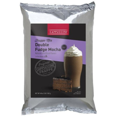 Cappuccine Double Fudge Mocha Frappe Mix - Bag (3 lbs) - Image 1